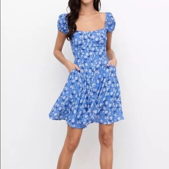 Yumi Kim Ray of Light Blue Mercy Dress - Size 8 - Picture 5 of 8